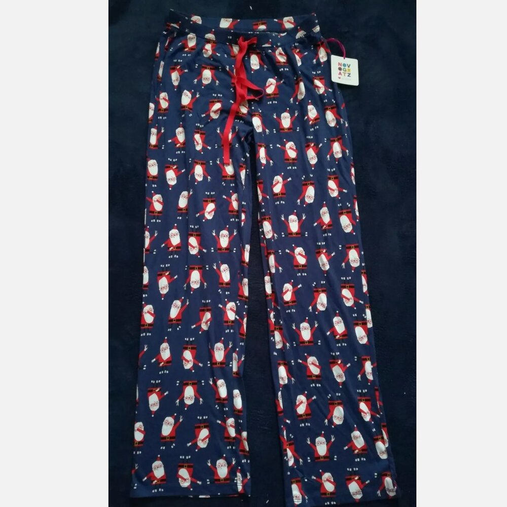 Novogratz Christmas PJ Bottoms Pyjamas Pants Santa